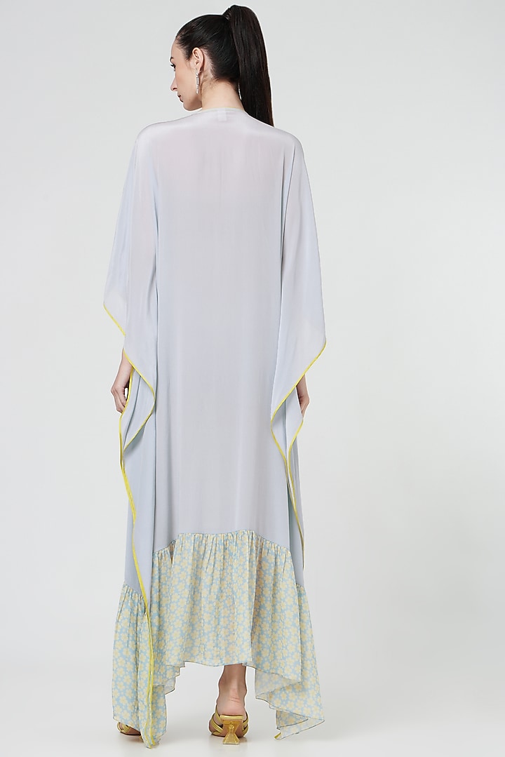 Powder Blue Hand Embroidered Kaftan main image 1