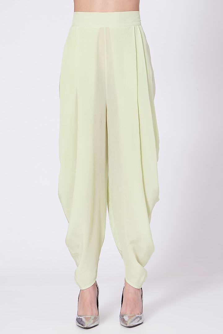 Pista Green Embroidered Kurta Set by MADZIN at Pernia's Pop Up Shop