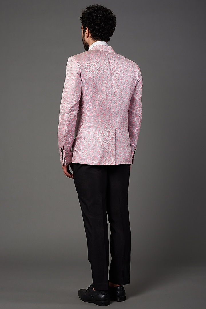 Lilac Silk Tuxedo Set by NAMAN AHUJA at Pernia's Pop Up Shop