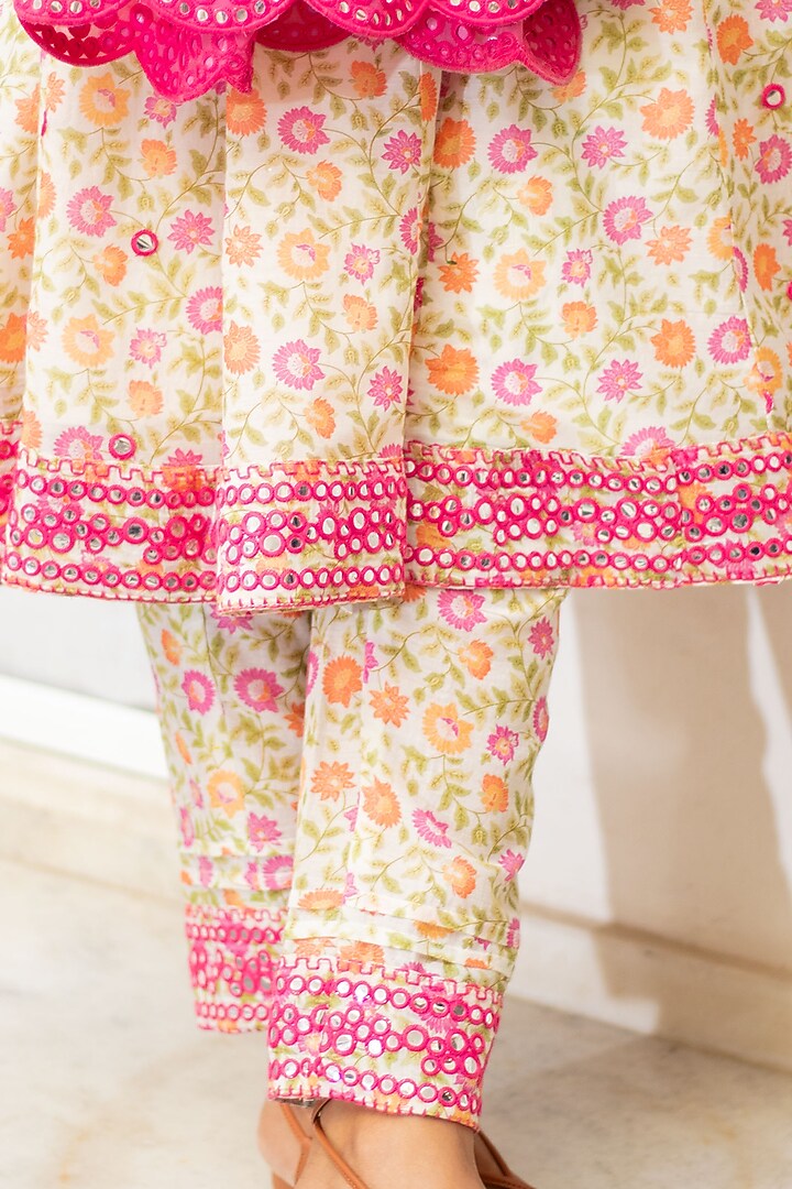 Pink Embroidered Kurta Set by Naav by Avneet at Pernia's Pop Up Shop