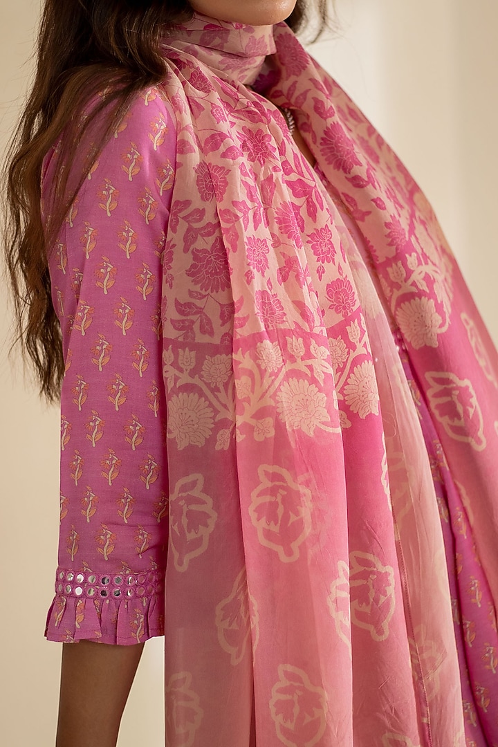 Pink Viscose Sharara Set by Naav by Avneet at Pernia's Pop Up Shop