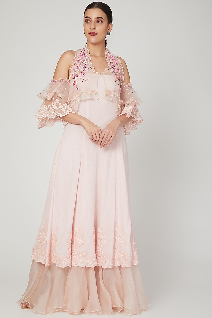 Peony Pink Halter Dress by Naffs