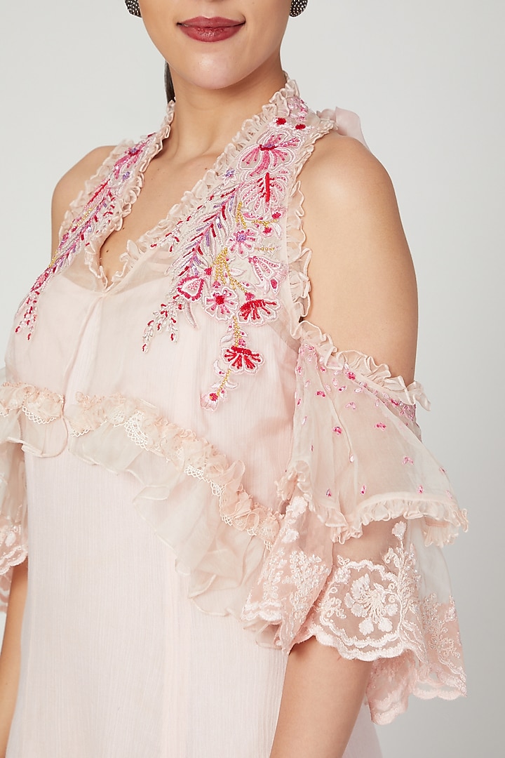 Peony Pink Halter Cocktail Dress by Naffs at Pernia's Pop Up Shop