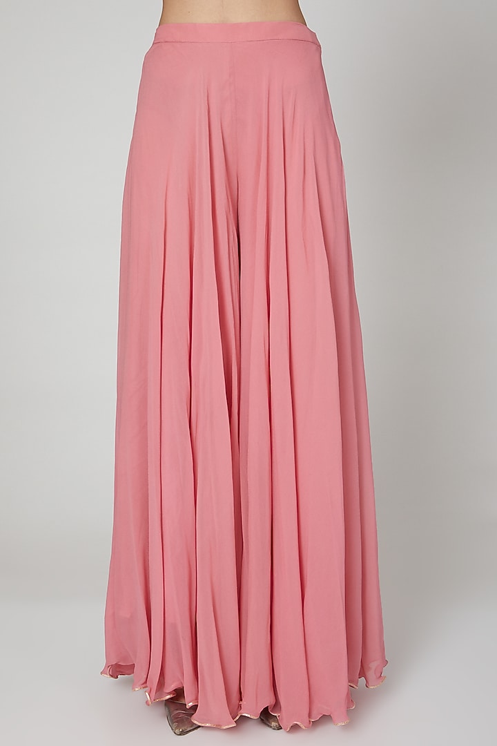 Fuchsia Wedding Sharara Set With Gota Detailing by Naffs at Pernia's Pop Up Shop
