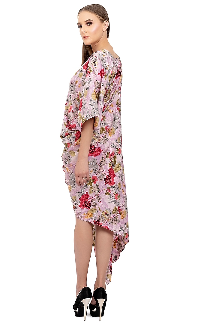 Blush Pink Printed Summer Dress by Na-ka at Pernia's Pop Up Shop