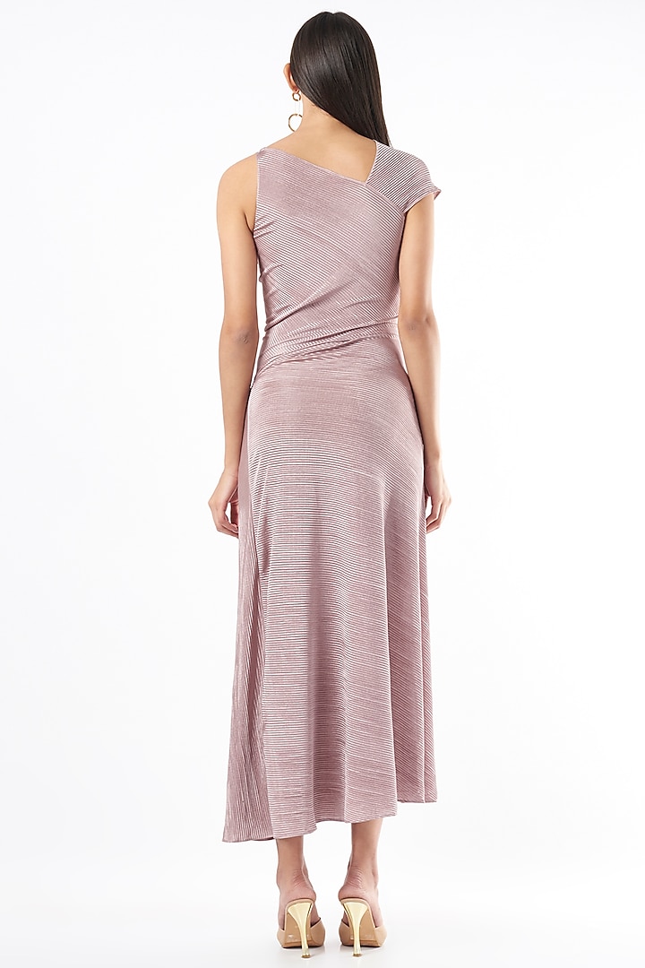Pale Pink One-Shoulder Summer Dress by NA-KA at Pernia's Pop Up Shop