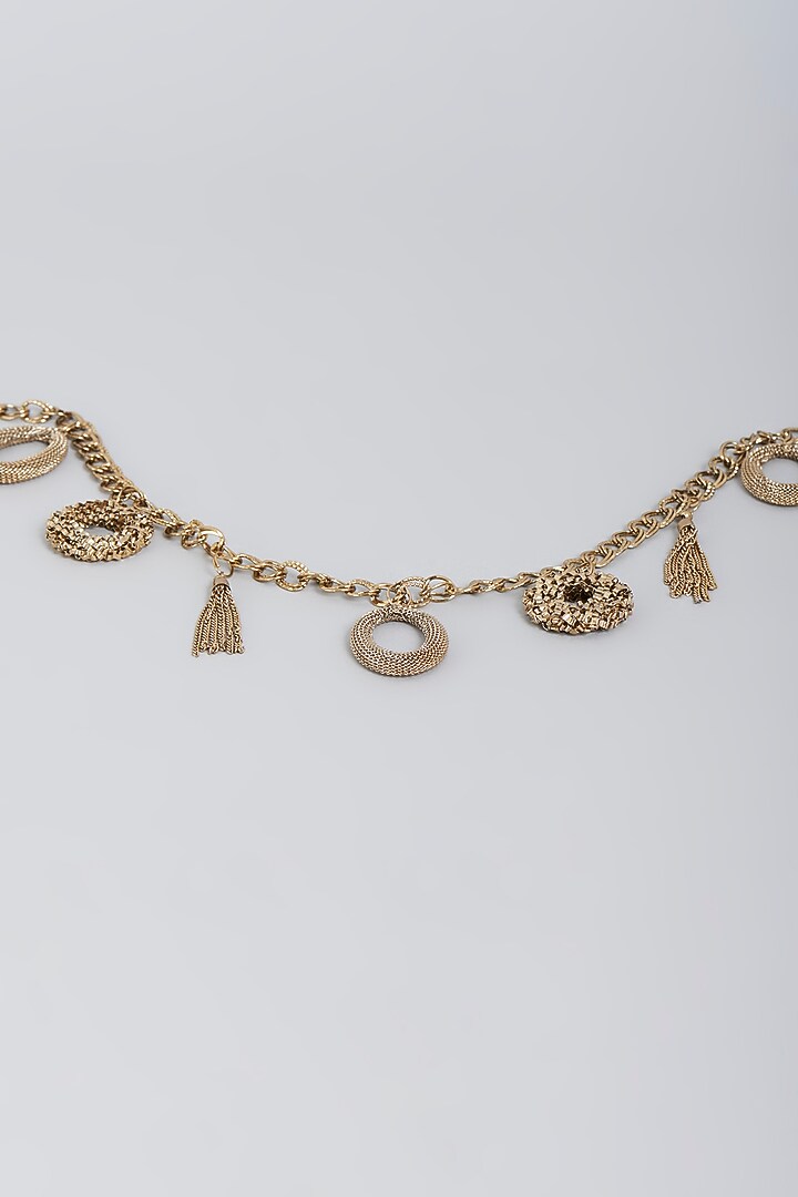 Antique Gold Finish Embellished Belt by Na-Ka at Pernia's Pop Up Shop