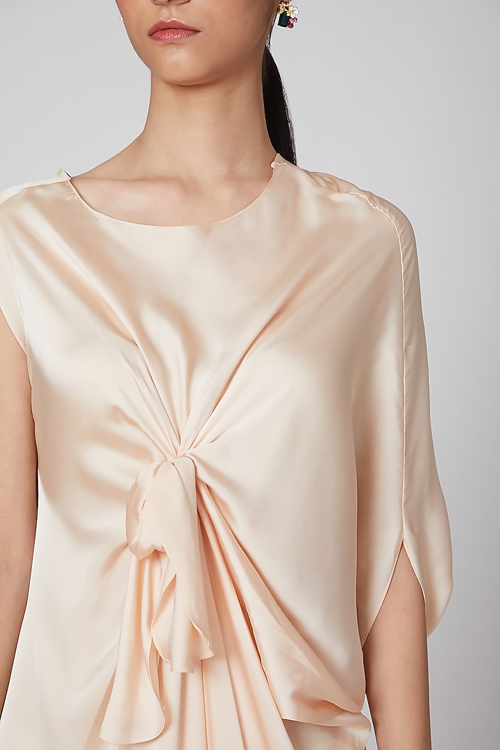 Blush Pink Asymmetric Summer Dress by Na-Ka at Pernia's Pop Up Shop