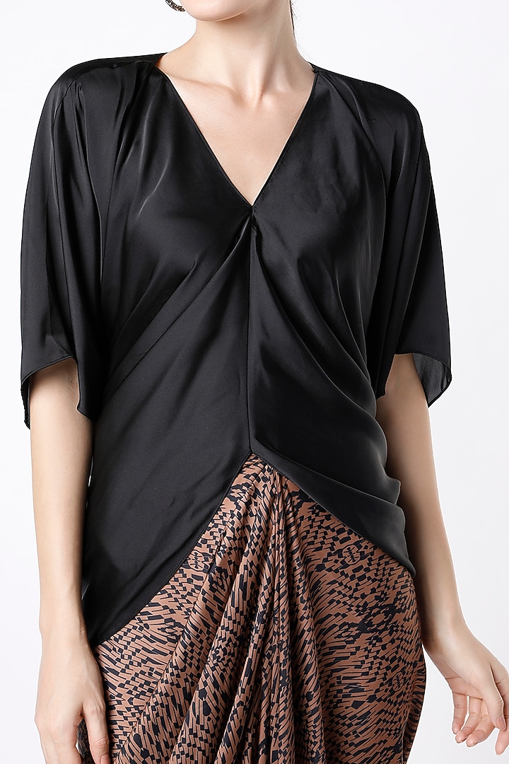 Bronze Digital Printed Skirt Set by NA-KA at Pernia's Pop Up Shop