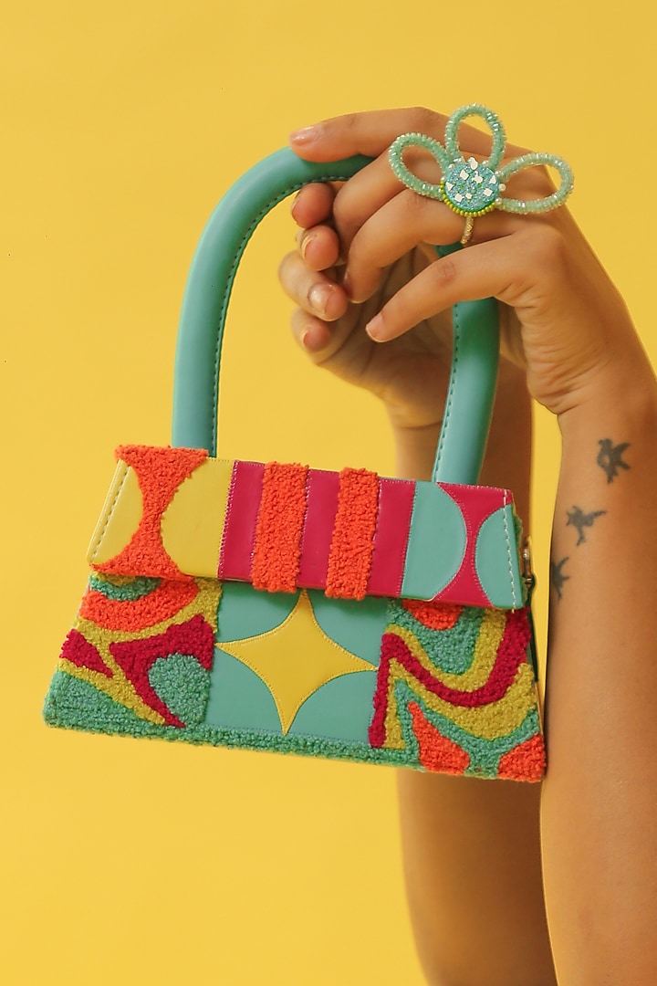 Multi-Colored Embroidered Bag by NakhreWaali at Pernia's Pop Up Shop