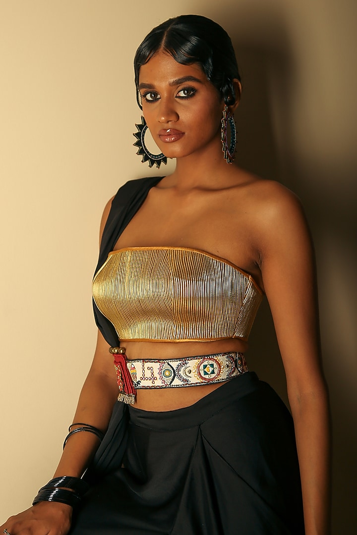 Multi-Colored Hand Embroidered Belt by NakhreWaali at Pernia's Pop Up Shop