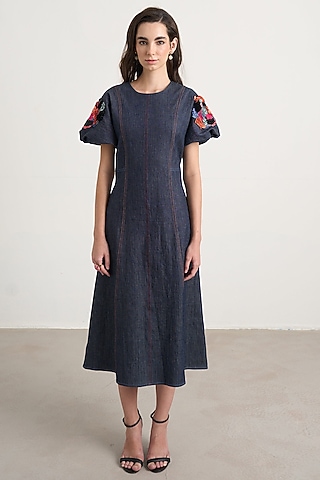 denim dungaree midi dress Buy Denim Dungaree Dress for Women Online from India's Luxury Designers 2026