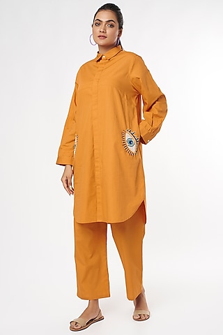 Orange Evil Eye Motif Co-Ord Set by Nakateki
