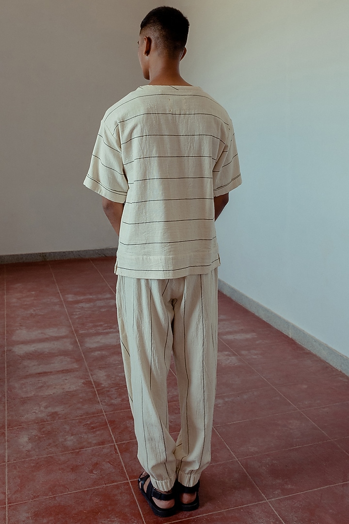 Kora & Black Party Wear Shirt With Hand-Dye by Naushad Ali Men at Pernia's Pop Up Shop
