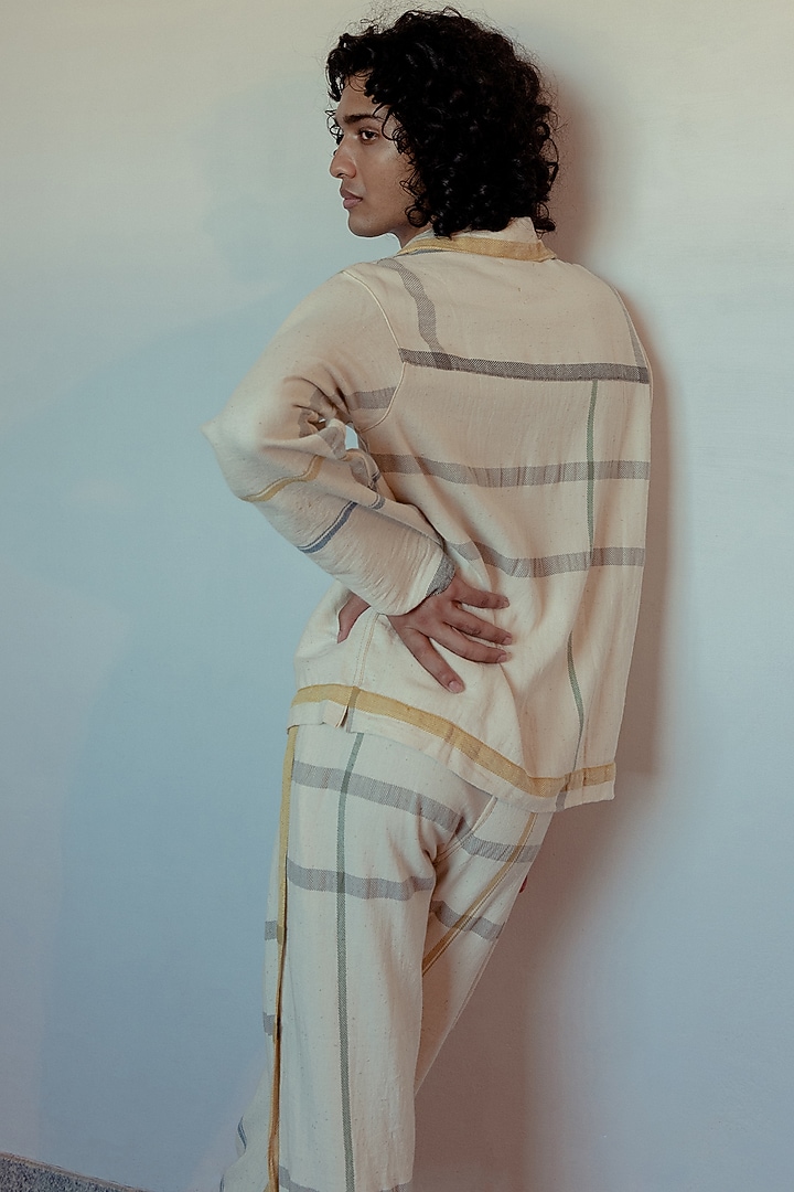 Kora Hand-Dyed Party Wear Shirt by Naushad Ali Men at Pernia's Pop Up Shop