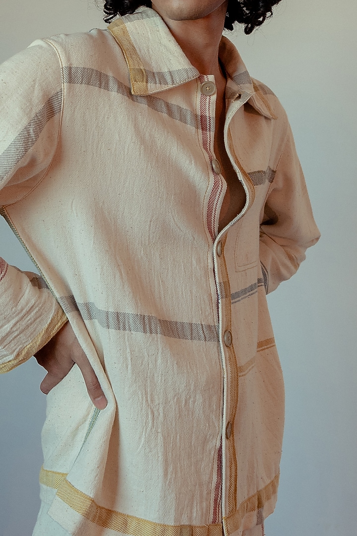 Kora Hand-Dyed Party Wear Shirt by Naushad Ali Men at Pernia's Pop Up Shop