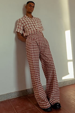 Kora Hand-Dyed Trousers by Naushad Ali Men