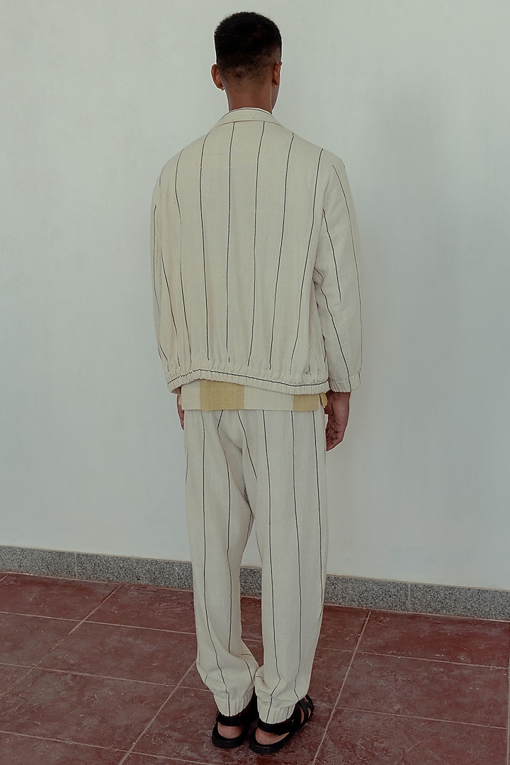 Kora & Black Hand-Dyed Joggers by Naushad Ali Men at Pernia's Pop Up Shop