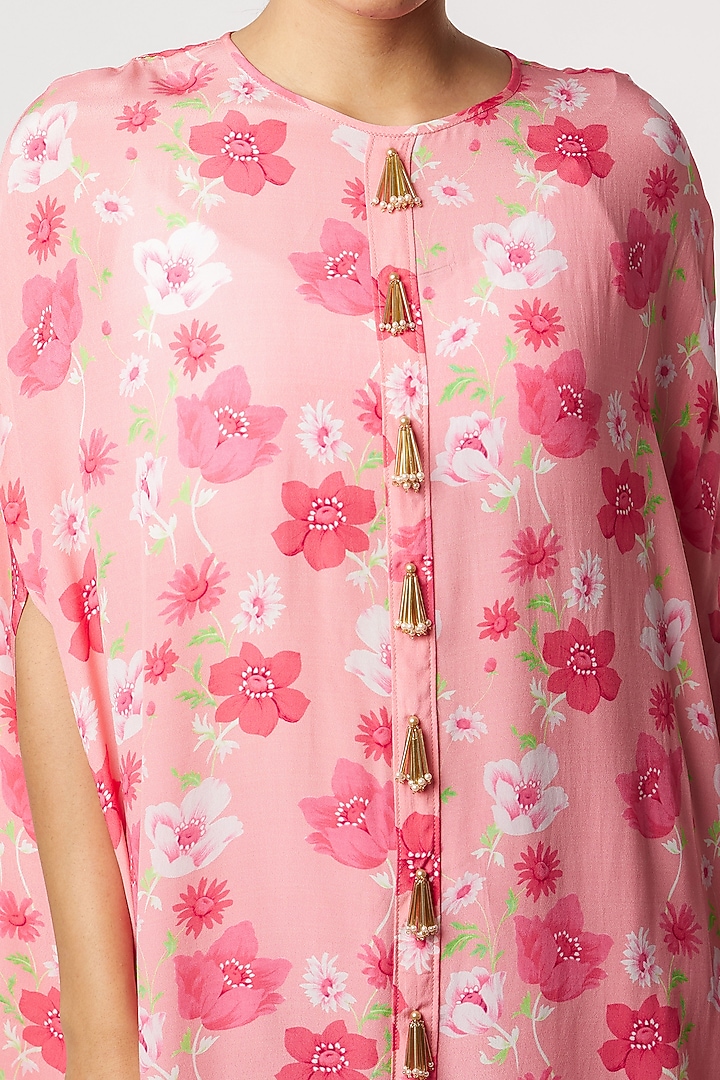Pink Printed Kurta Set by NAMRATA LAKHOTIA at Pernia's Pop Up Shop