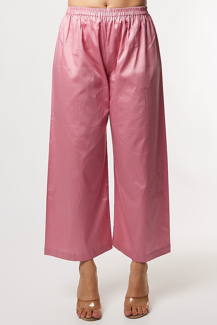 Pink Embroidered Kurta Set by NAMRATA LAKHOTIA at Pernia's Pop Up Shop