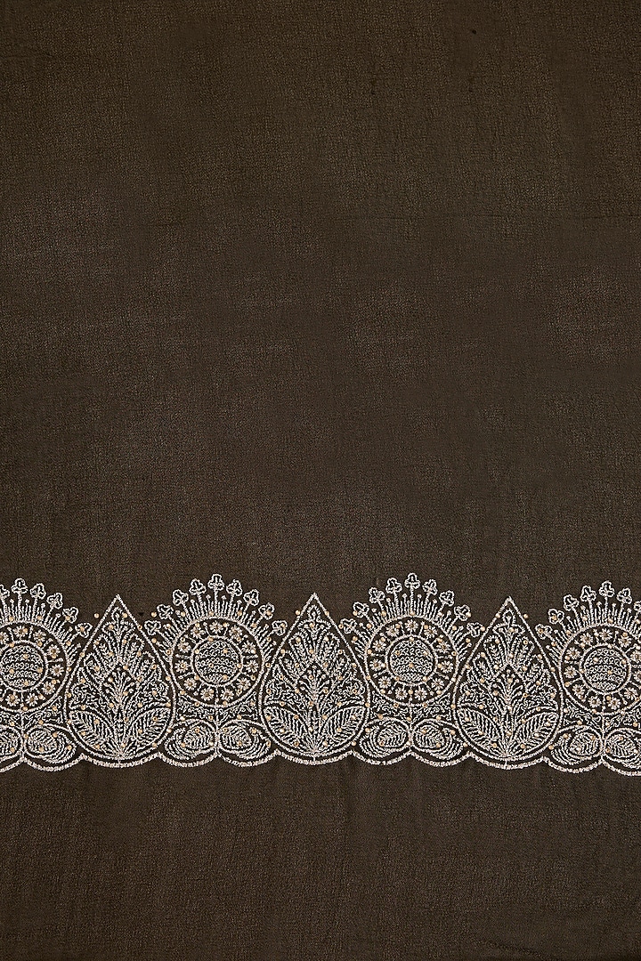 Black Georgette Resham Work Festive Saree Set by NARMADESHWARI at Pernia's Pop Up Shop