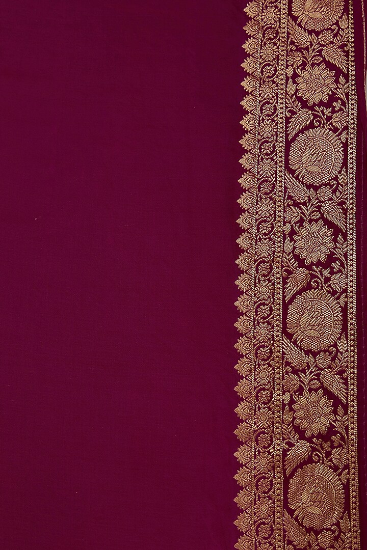 Multi-Colored Satin Silk Floral Motif Printed Woven Festive Saree Set by NARMADESHWARI at Pernia's Pop Up Shop