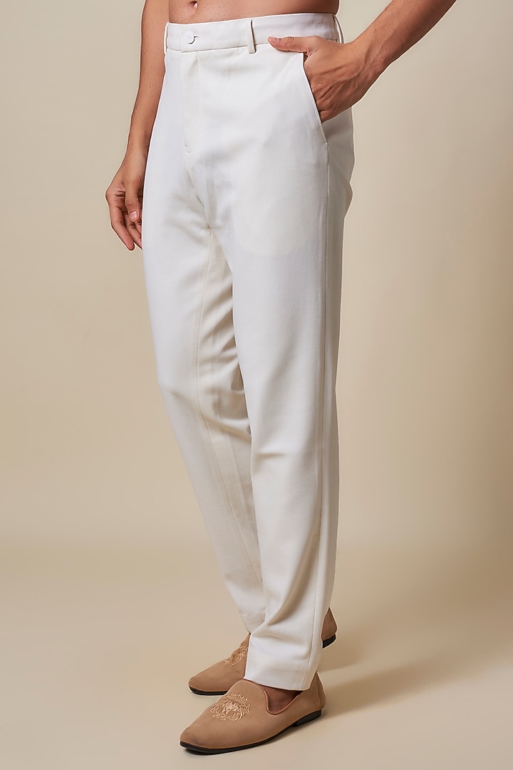 Beige Georgette Zardosi Embroidered Long Groom Bandhgala by Shantnu & Nikhil Men at Pernia's Pop Up Shop