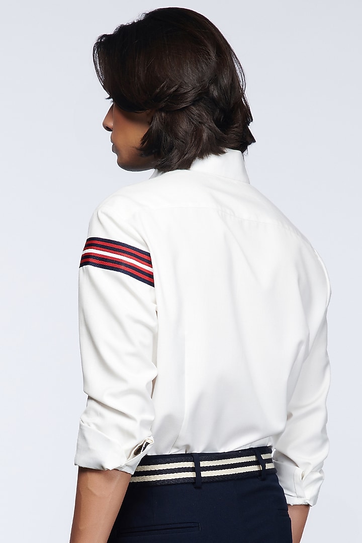Off-White Suiting Party Wear Shirt by S&N by Shantnu Nikhil Men at Pernia's Pop Up Shop