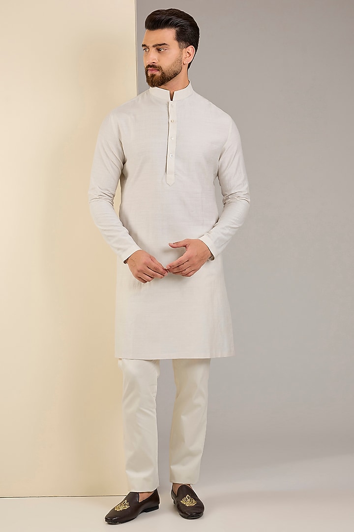 Aqua Marine Crushed Georgette Zardosi Embroidered Groom Sherwani Set by Shantnu & Nikhil Men at Pernia's Pop Up Shop