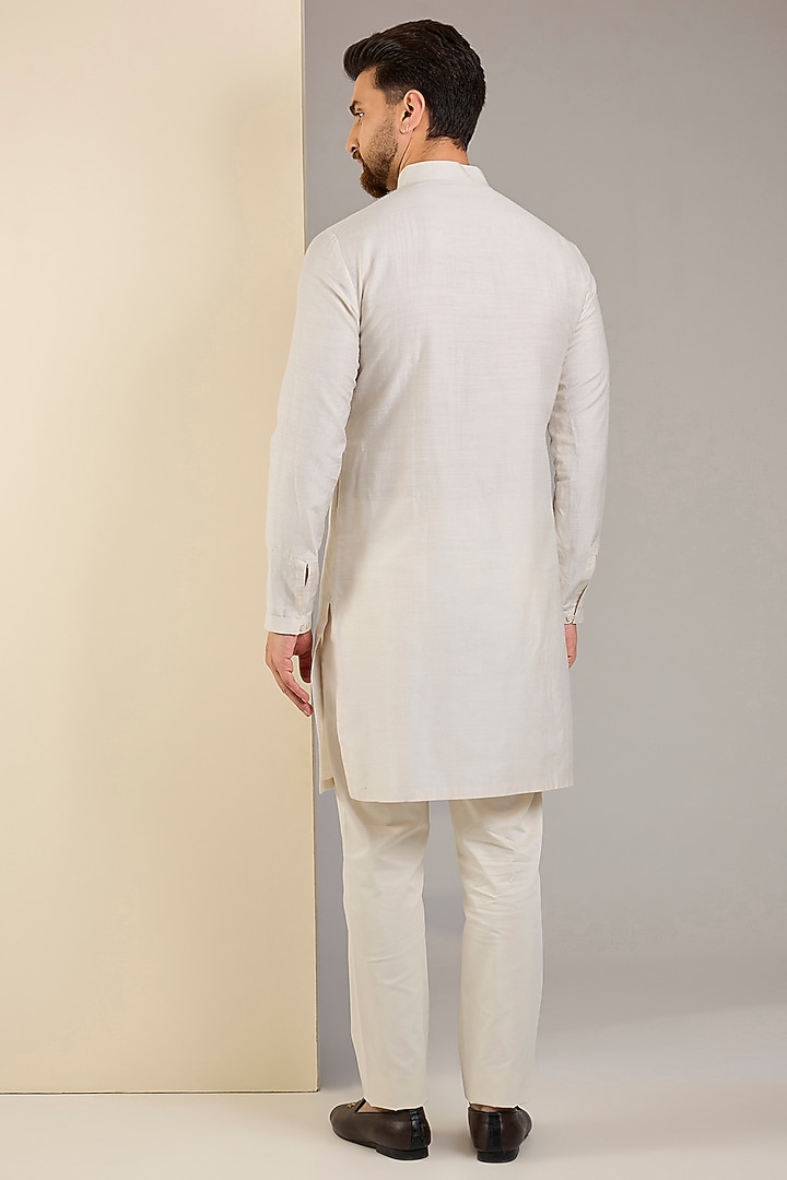 Aqua Marine Crushed Georgette Zardosi Embroidered Groom Sherwani Set by Shantnu & Nikhil Men at Pernia's Pop Up Shop