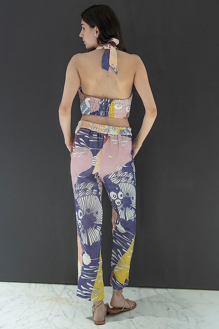 Multi-Colored Pure Linen Co-Ord Set by NASSH at Pernia's Pop Up Shop