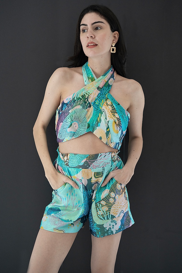 Multi-Colored Lurex Co-Ord Set by NASSH at Pernia's Pop Up Shop