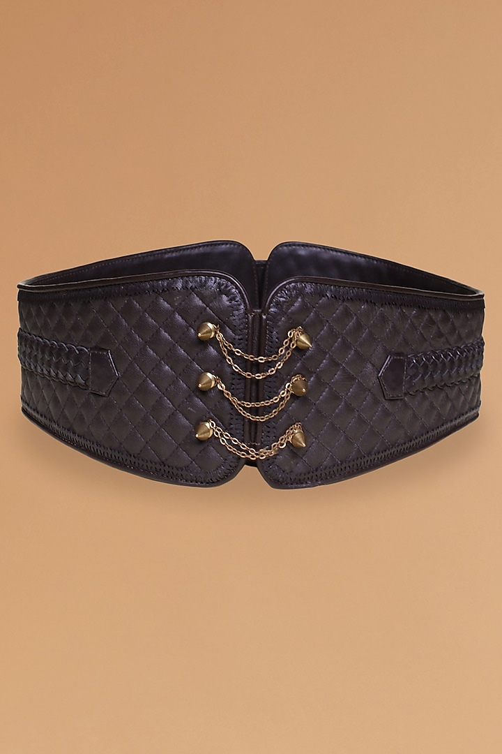 Choco Embellished Corset Belt by S&N by Shantnu Nikhil