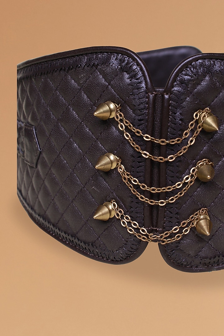 Choco Embellished Corset Belt by S&N BY SHANTNU NIKHIL Accessories at Pernia's Pop Up Shop