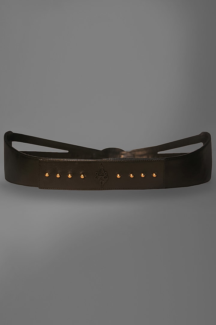 Black Embellished Belt by S&N BY SHANTNU NIKHIL Accessories at Pernia's Pop Up Shop