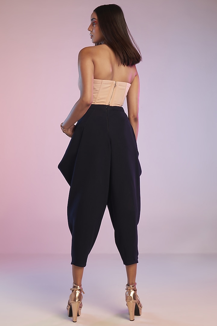 Pink Poly Blend Corset Top by S&N by Shantnu Nikhil at Pernia's Pop Up Shop