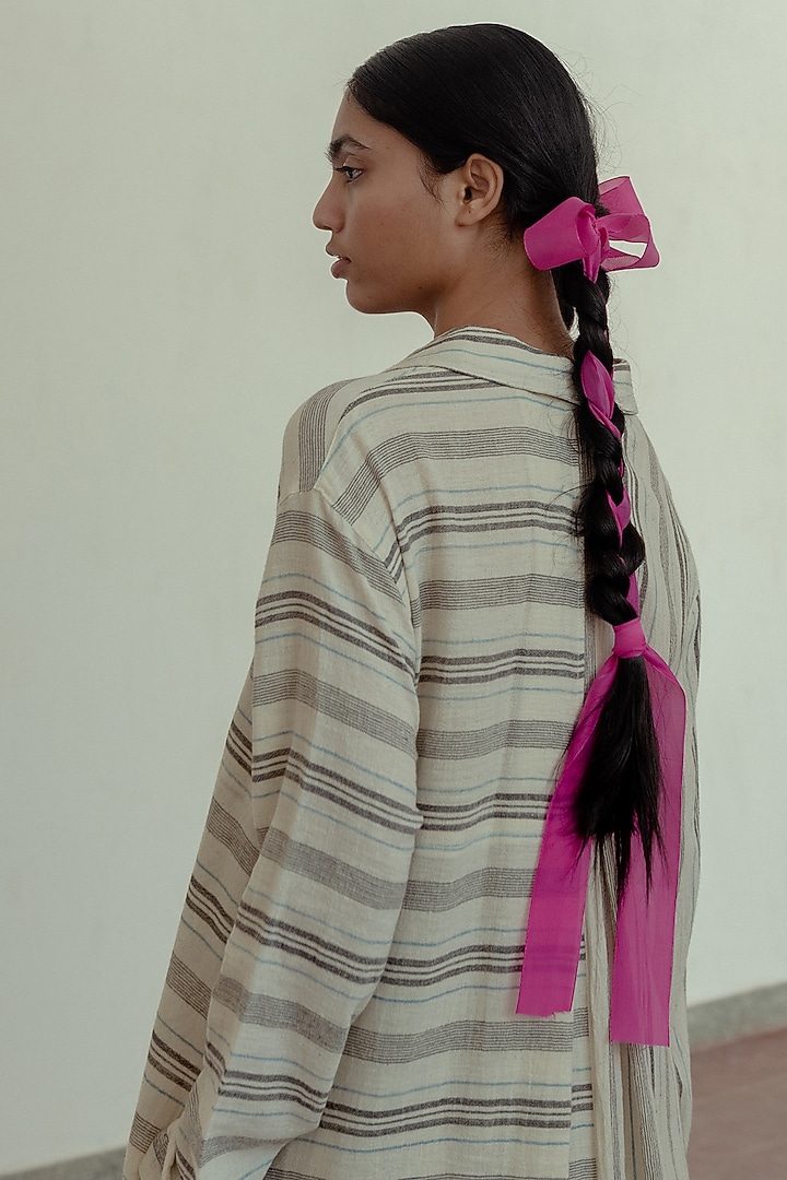 Kora Striped Cotton Vacation Dress by Naushad Ali at Pernia's Pop Up Shop