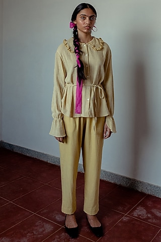 Marigold Blouson Top by Naushad Ali