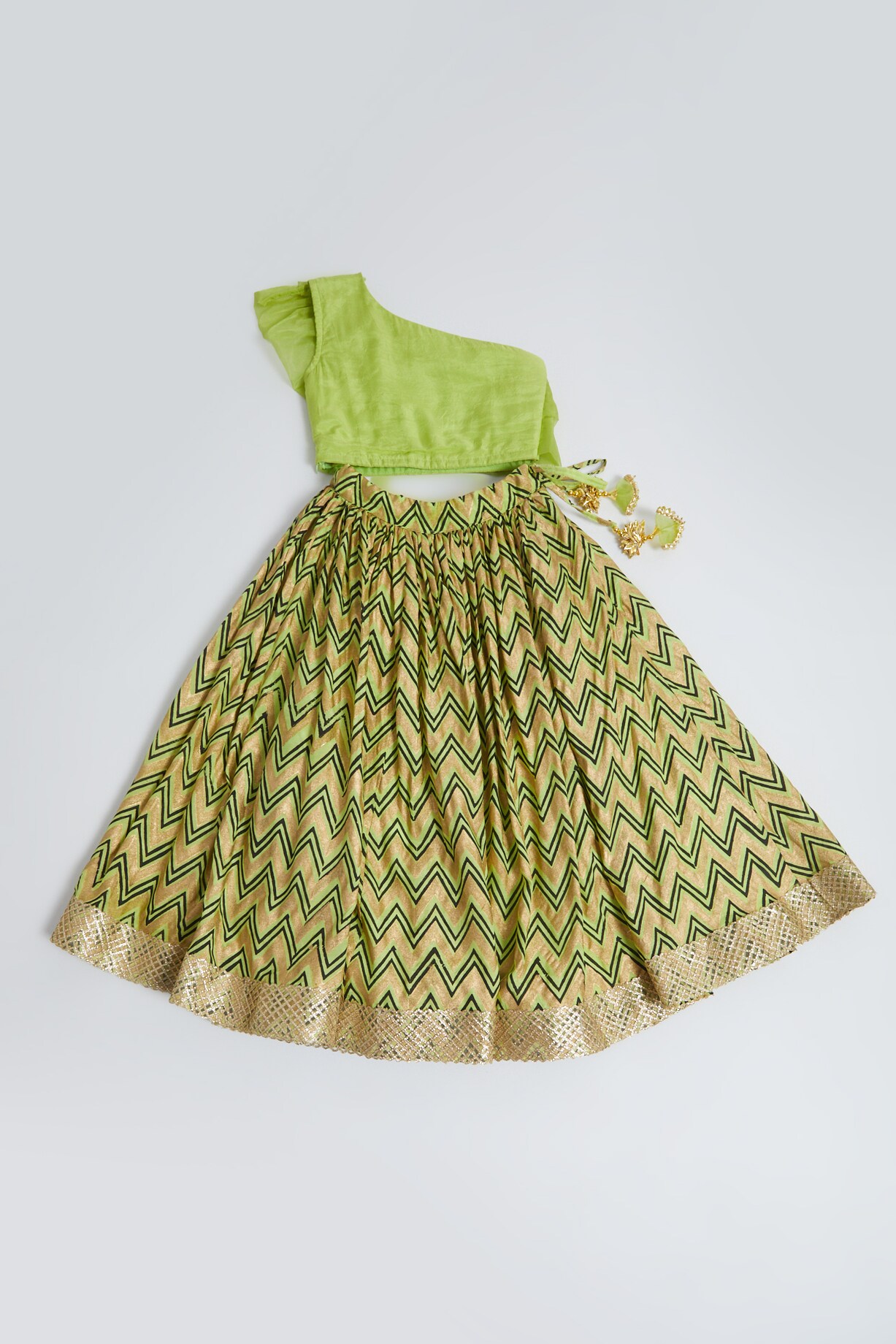 KIDS NEVAEH Set in LIME GREEN main image 1