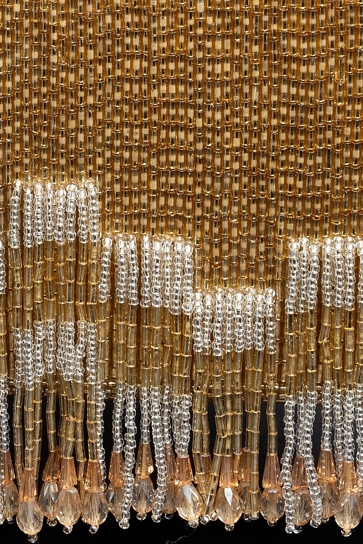 Gold Silk Salli Work Potli by Nayaab by Sonia at Pernia's Pop Up Shop