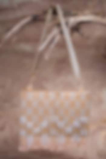 Gold Silk Salli Work Box Clutch by Nayaab by Sonia at Pernia's Pop Up Shop