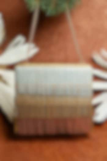 Gold Silk Box Clutch by Nayaab by Sonia at Pernia's Pop Up Shop