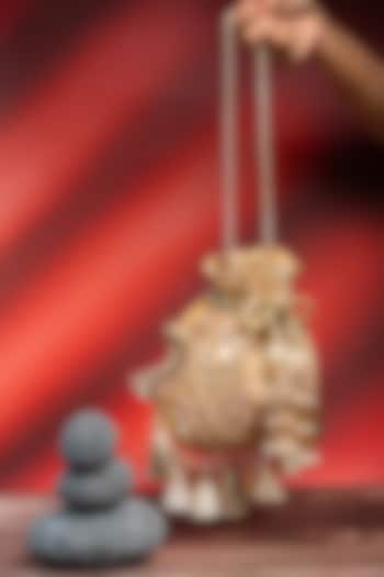 Gold Silk Abla Work Potli by Nayaab by Sonia at Pernia's Pop Up Shop