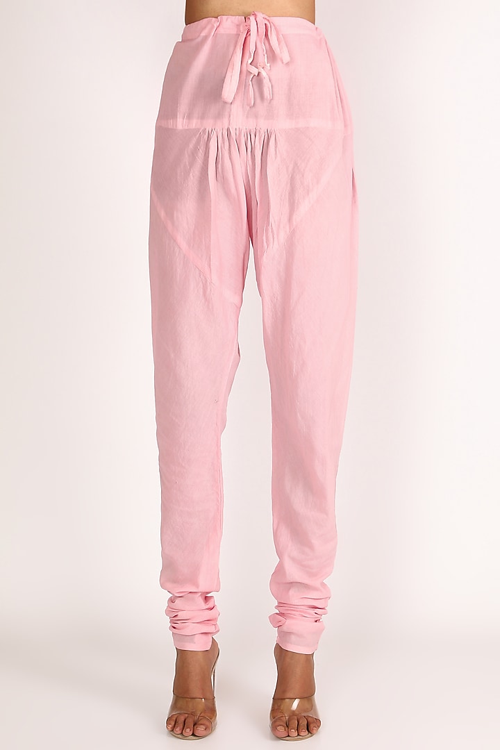 Baby Pink Embroidered Kurta Set For Girls by Nazar by Indu - Kids at Pernia's Pop Up Shop