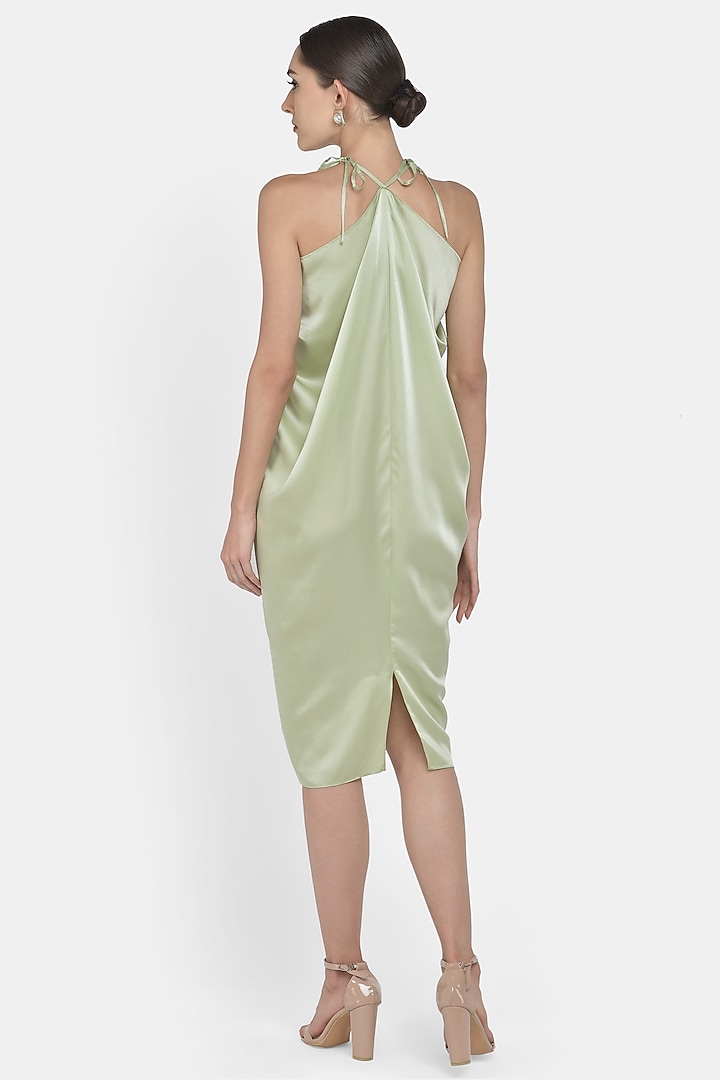 Mint Green Draped Summer Dress by Na-ka at Pernia's Pop Up Shop
