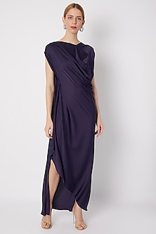 Violet Draped Gown Design by Na-ka at Pernia's Pop Up Shop 2024