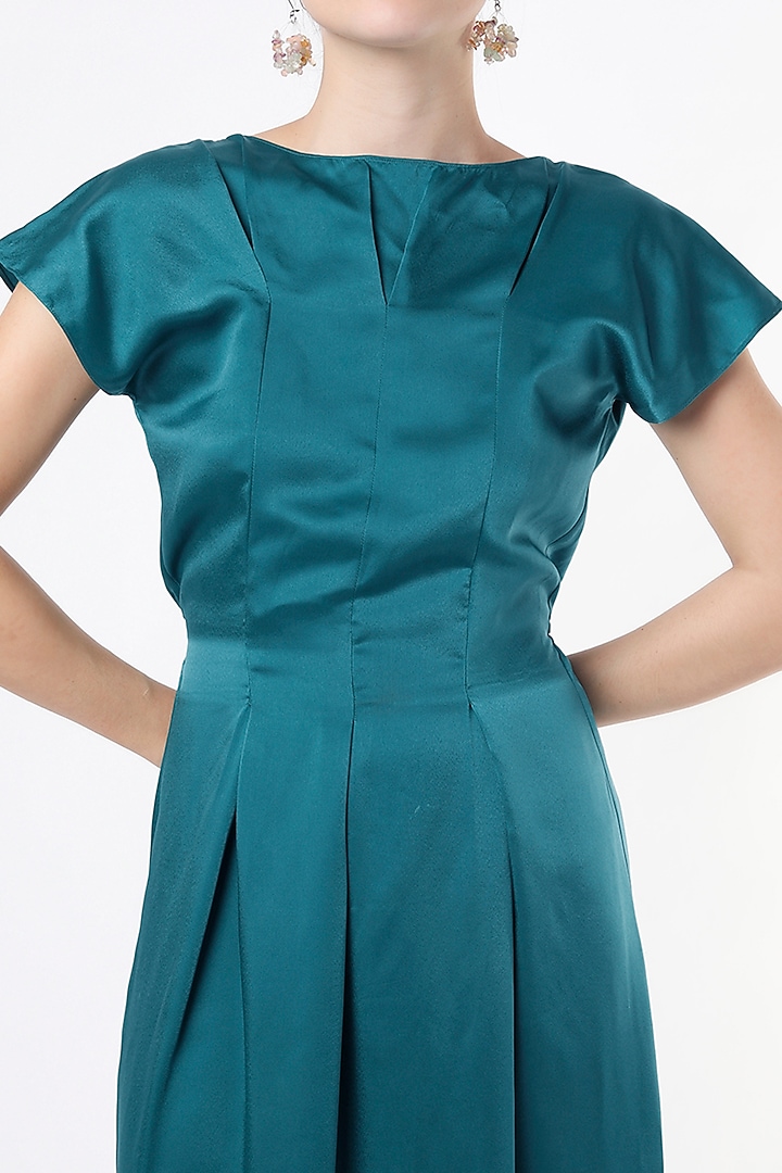 Sea Green Draped Summer Dress by NA-KA at Pernia's Pop Up Shop