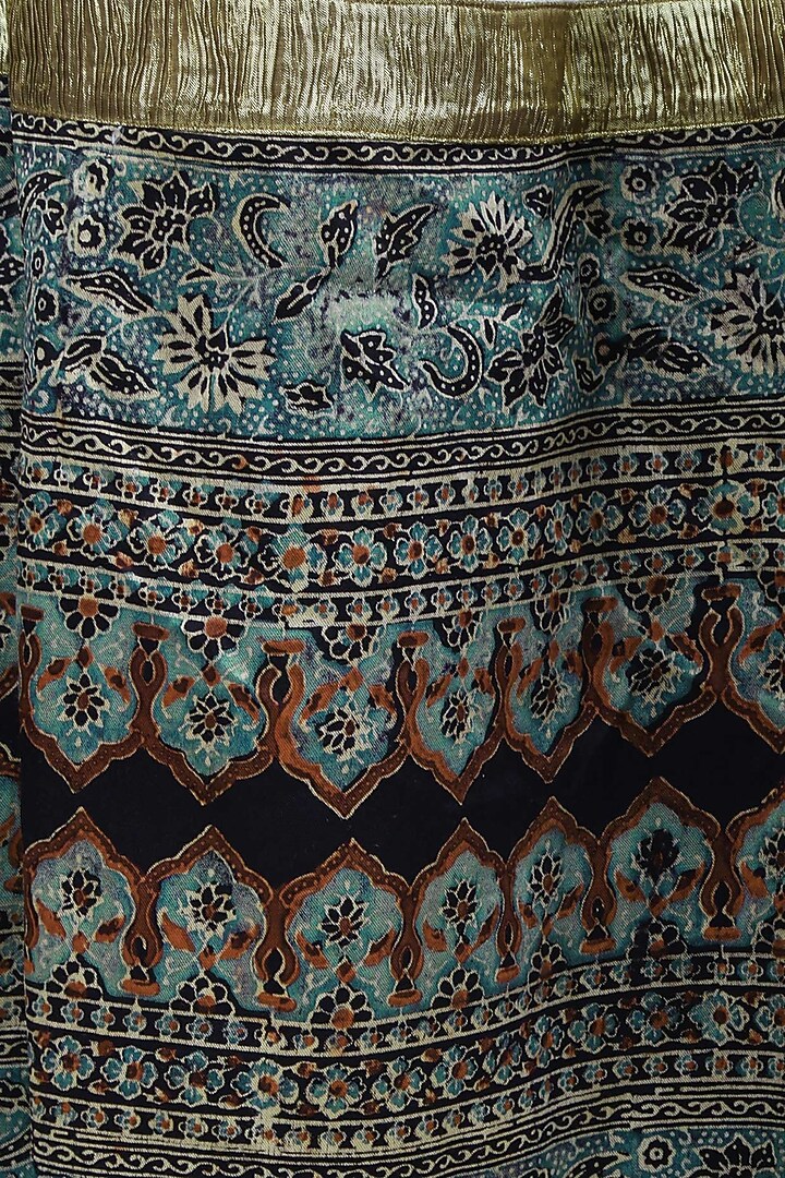 White zardozi embroidered off shoulder floor length anarakli with gold pants available only at Pernia's Pop Up Shop.