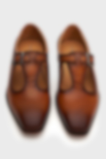 Tan Leather Nyaya Sandals by Nauvab