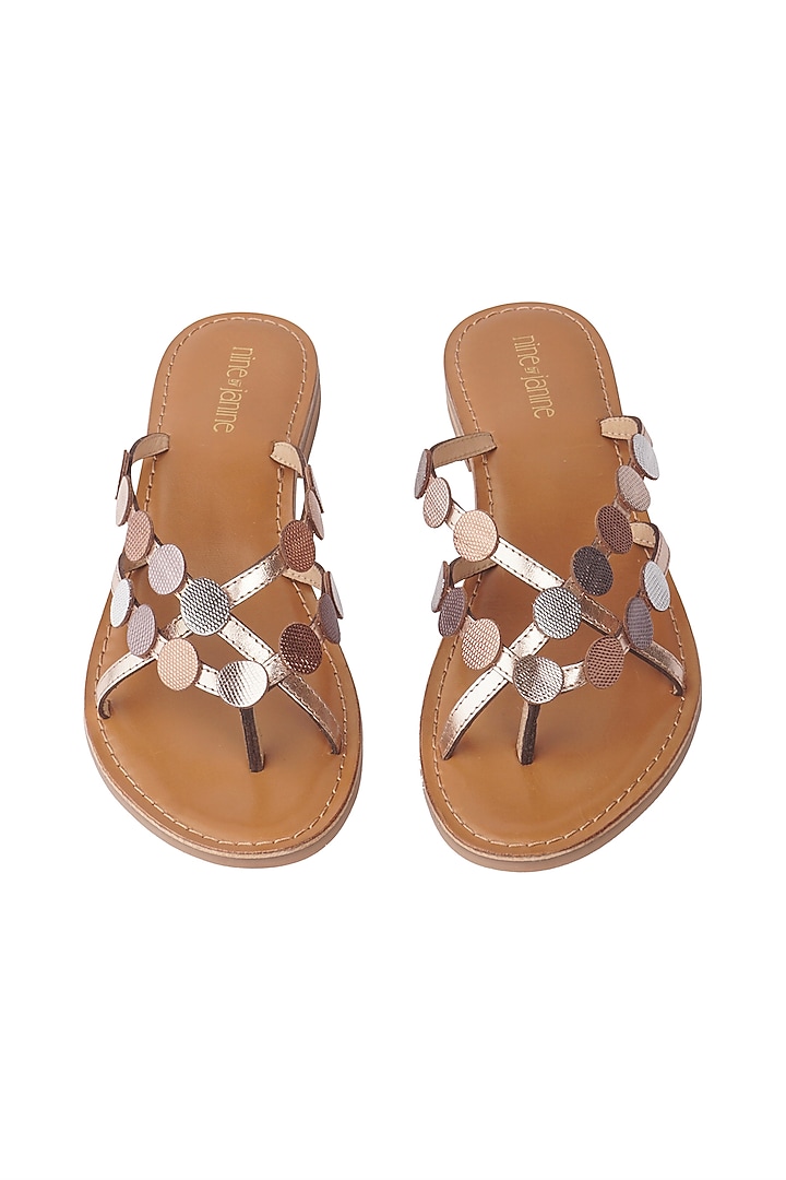 Multi-Colored Leather Lizard Print Flats by Nine by Janine at Pernia's Pop Up Shop
